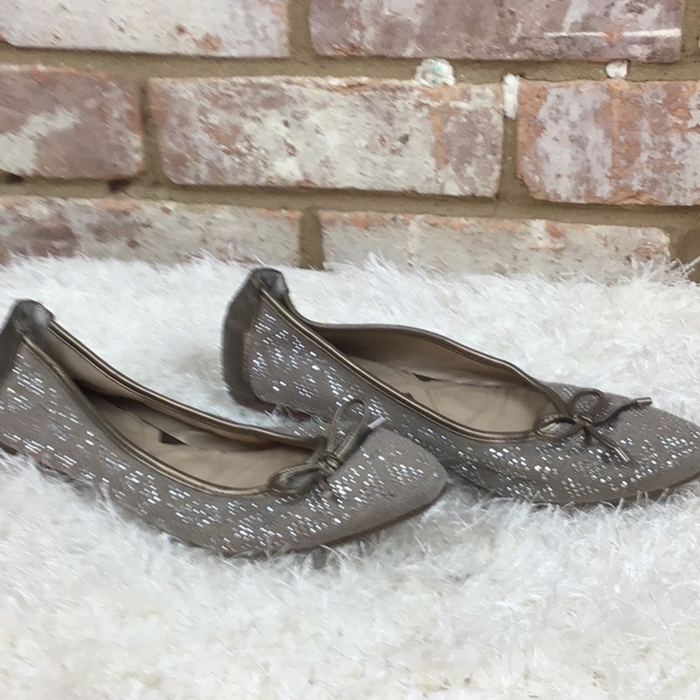 Adrienne Vittadini Taupe Flats